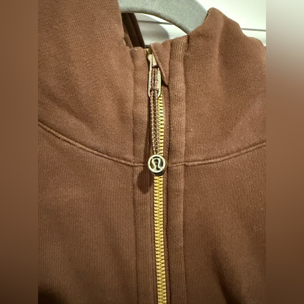 Lululemon Scuba Oversized Full Zip Java Brown Siz… - image 3